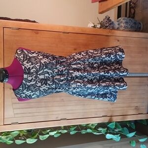 Heart Soul Lacy Sleeveless Mini Dress